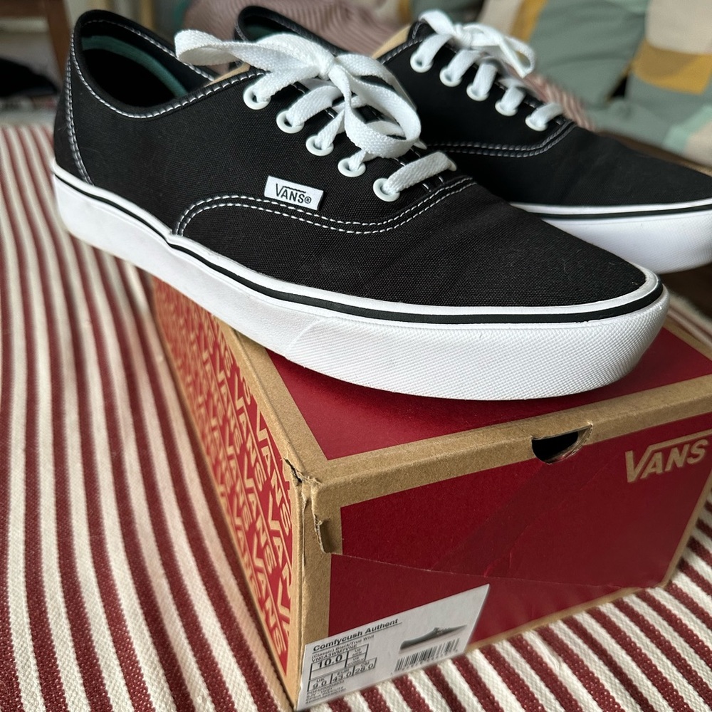 Vans authentic comfy Cush black size 10 men’s us